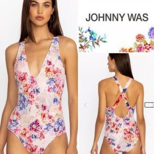 New Johnny Was - SUMMER DAYS EYELET CROSSBACK ONE PIECE
